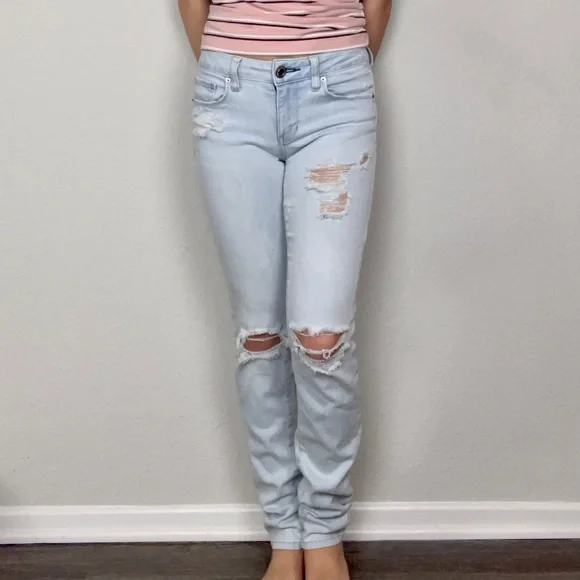 American Eagle Outfitters Jeans Light Blue Super Stretch - Main Image